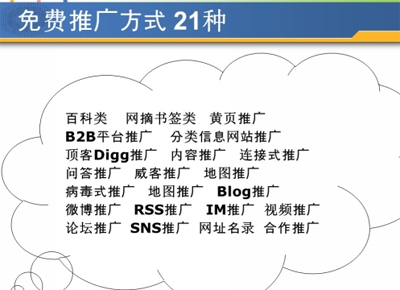 做網絡推廣必知的六大免費平臺